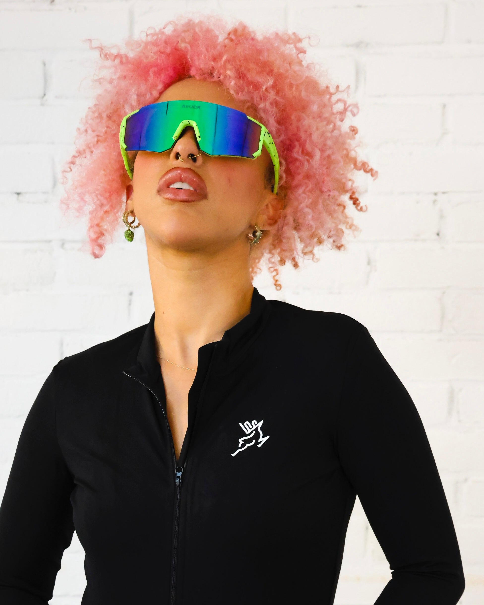 Vital Zip Up Top Black