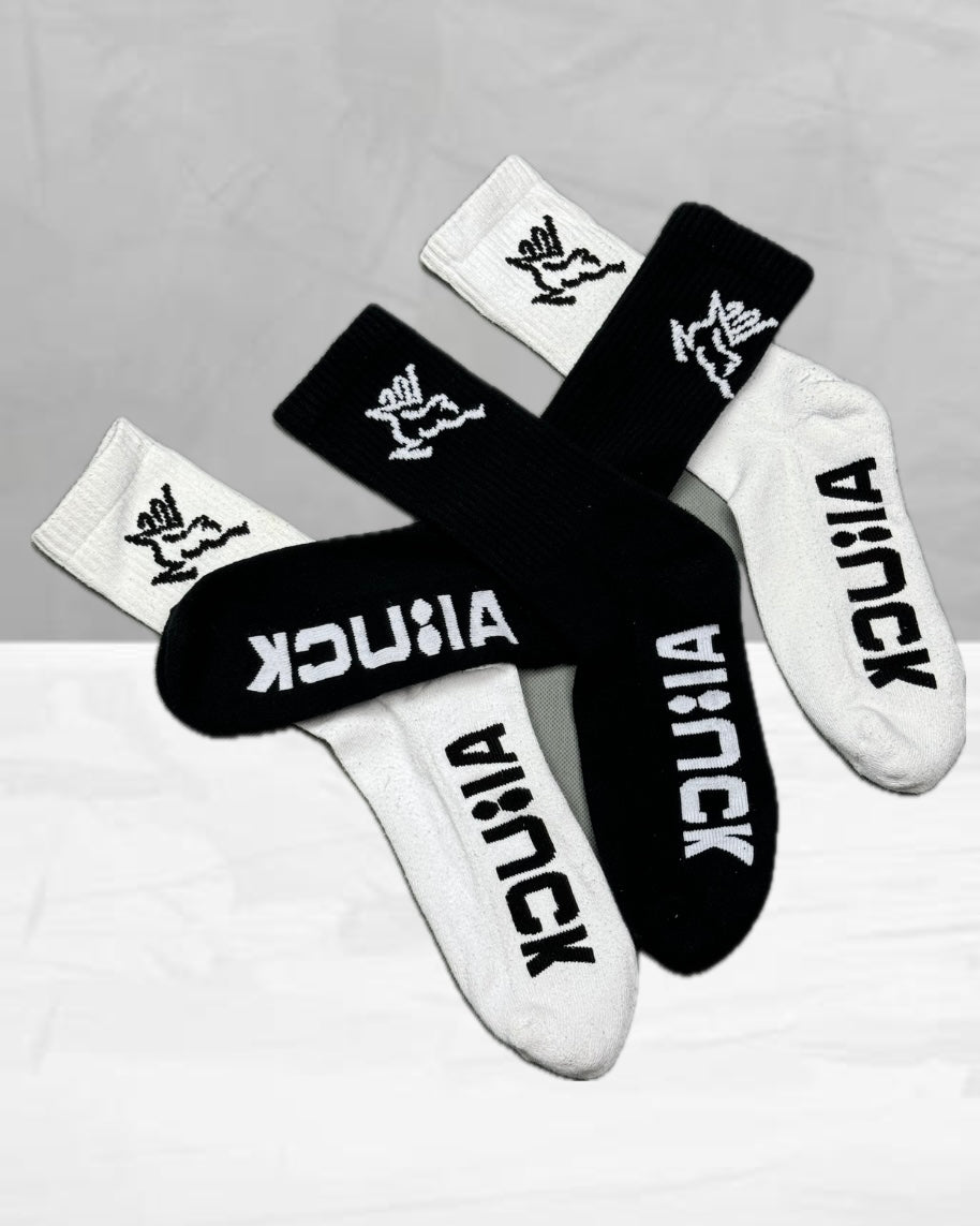 Abuck Steps White 3 Pairs